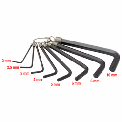 KS Tools 151.3250, 8 pièce(s), Acier, Phosphate, DIN ISO 2936, 330 g