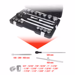KS Tools 911.0751, Prise, 3/4", Impérial, 1 tête(s), Sulfate de chondroïtine