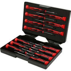 Coffret de tournevis électroniques Fente, PHILLIPS et TORX, 14 pcs