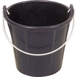 Kstools - Seau caoutchouc synthétique noir - 11L