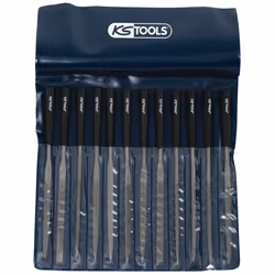 Jeu de fichiers KS Tools; 145 mm; 12 unités