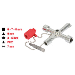 Kstools - Clé universelle pour armoire électrique, 71mm