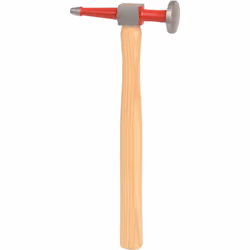KS Tools 140.2137, Marteau à tête plate, Acier, Bois, 32,5 cm, 460 g, 4 cm