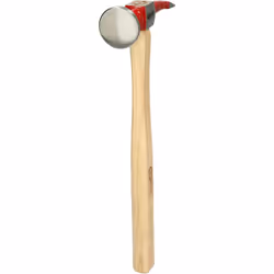KS TOOLS Marteau de carrossier - marteau débosseleur panne coudée et tête ronde plate, 325mm
