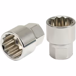 Système FlankTraction Pipe débouchée Utilisable avec clé Ring-Stop Finition satinée Chrome Vanadium Ouverture de clé en mm 17 ...