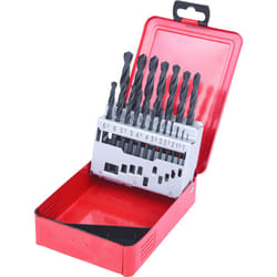 KS TOOLS Coffret de forets HSS-R laminés, 19 pcs en box métal, 1-10mm