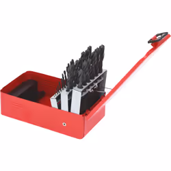 KS TOOLS Coffret de forets HSS-R laminés, 25 pcs en box métal, 1-13mm