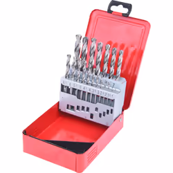KS Tools 330.2610, Perceuse, Ensemble de forets, Rotation vers la droite, Métal, Plastique, Bois, 118°, Acier rapide (HSS-G)