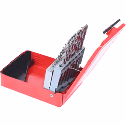 Kstools - Coffret de forets étagés hss TiN, en box métal, 19 pcs 1-10mm