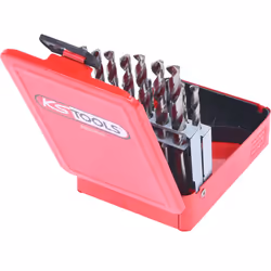 Kstools - Coffret de forets étagés hss TiN, en box métal, 19 pcs 1-10mm - Vue supplémentaire 4
