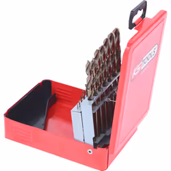 Kstools - Coffret de forets hss-g Co 5, en box métal 19 pcs 1-10mm