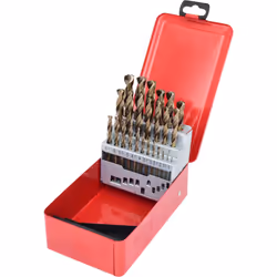 KS Tools 330.3613, Perceuse, Ensemble de forets, Rotation vers la droite, Métal, Plastique, Bois, 118°, Acier rapide (HSS-G)