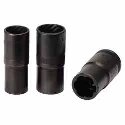 Kstools - 1/2 Jeu de douilles double à chocs, 3pcs,17-21mm