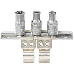 Kstools - Barrette à clips 1/4' avec support pour 3 douilles