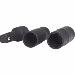 KS Tools 913.1280, Ensemble de douilles, 1/2", 3 tête(s), Acier au chrome-molybdène, DIN 3120, ISO 1174, 600 g