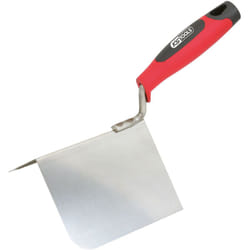 Truelle d'angle extérieur - lame flexible inox - manche bi-composant - 100x125mm