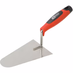 Truelle italienne ronde - lame inox - manche bi-composant - 200 mm
