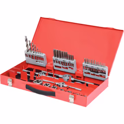 KS TOOLS Coffret de tarauds et filières, HSS, 44pcs