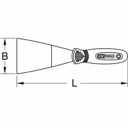 KS Tools 144.0624 grattoir à main