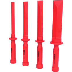 Kstools - Jeu de burins plats pvc souple, 4 pcs, 19-38mm