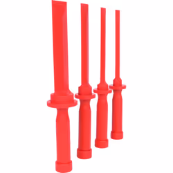 Kstools - Jeu de burins plats pvc souple, 4 pcs, 19-38mm
