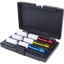 1/2 Jeu de douilles à chocs pour jantes aluminium, longues, 6 pcs