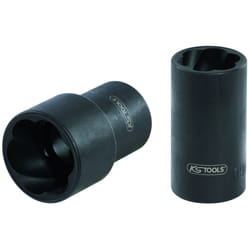 Kstools - 1/4 Douilles à chocs spirales, 12mm
