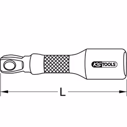 Kstools - 1/4 Rallonges inclinables, 150mm