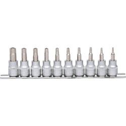 Kstools - 3/8 Jeu de douilles tournevis Torx percé, 10 pcs, TB10-TB55
