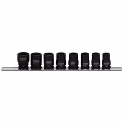 KS Tools 515.0608, Ensemble de douilles, 3/8", 8 tête(s), Acier au chrome-molybdène, ISO 1174, DIN 3129, ISO 2725-2, DIN 3121 ...