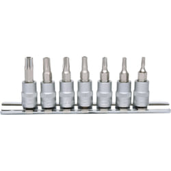 Kstools - 1/4 Jeu de douilles tournevis, Torx percé, 7pcs, TB10-TB40