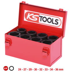 Kstools - Jeu de douilles à chocs 6 pans 3/4