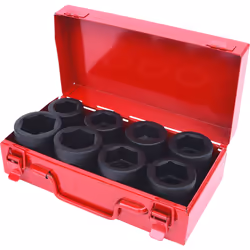 KS Tools 515.0610, Ensemble de douilles, 1", 8 tête(s), Acier au chrome-molybdène, ISO 1174, DIN 3129, ISO 2725-2, DIN 3121,  ...