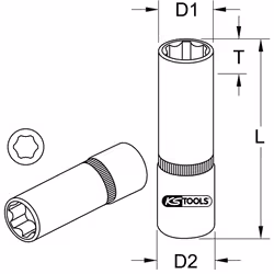 KS Tools 917.1430-E douills et ensemble de douilles Prise - Vue supplémentaire 2