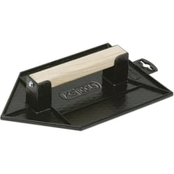 Ks Tools - Taloche plastique noire pointue - Poignée bois - Plateau alvéolé - 140x80 mm - 144.0531