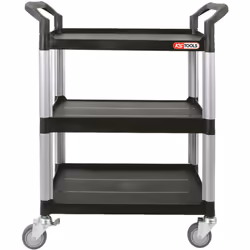 Sans vis - facilement assemblable 4 roues directionnelles Ø 100 mm dont 2 avec freins Ecartement entre les plateaux : 30 cm M ...