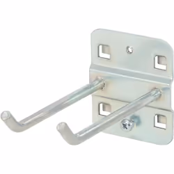Convient aux trous de 10 x 10 mm et 38 mm entre chaque trou Livré avec vis de fixation Epaisseur de la base des crochets 1,5  ...