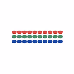Différentes couleurs Idéal pour tous supports métalliques Aimant gainé de PVC Lot de 10 pièces - Code EAN: 4042146195116 - Co ...