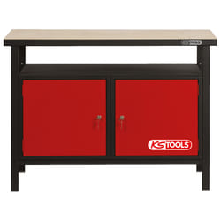 Kstools - Etabli d'atelier 2 portes 840x1200x600mm