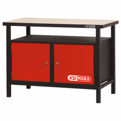 Kstools - Etabli d'atelier 2 portes 840x1200x600mm