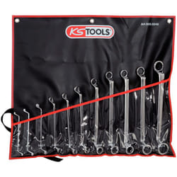 Jeux de clés polygonales contre-coudées - en trousse 11 pcs