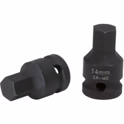 Uniquement pour utilisation à chocs - 6 pans en mm: 14 mm - Carré d'entraînement en pouce: 1/2" - Code EAN: 4042146208793 - D ...