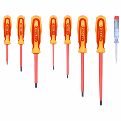 Kstools - Jeu de tournevis ergotorque vde, PH+fente, 8 pcs