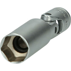 3/8' Douilles articulées pour bougies, courtes, 75mm, 16mm