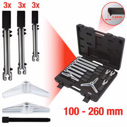 KS Tools 700.1300, Extracteur à mâchoires coulissantes, Acier, 12 pièce(s), 390 mm, 6,69 kg