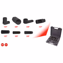 KS Tools 150.2100, Ensemble de douilles, 7 tête(s), Acier au chrome-molybdène, DIN 3120, ISO 1174, 2,16 kg