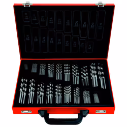 KS Tools 330.3640, Perceuse, Ensemble de forets, Rotation vers la droite, Métal, Plastique, Bois, 130°, Acier rapide (HSS-G)