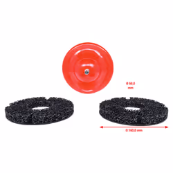 KS Tools 100.4070, Disque abrasif, Métal, 1500 tr/min, Noir, Rouge, Rond, 16 cm