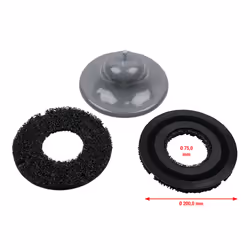 KS Tools 100.4090, Disque abrasif, Métal, 1500 tr/min, Noir, Gris, Rond, 20 cm