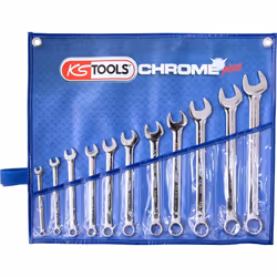 KS Tools 518.3000, 1/2,1/4,3/4,3/8,5/16,5/8,7/16,7/8,9/16,11/16,13/16", Chrome, Sulfate de chondroïtine, 15°, 1,3 kg, 11 pièc ...